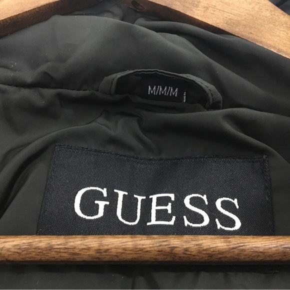 Guess women’s olive green hooded coat. Size medium. - Picture 7 of 16